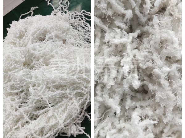 棉線條切斷對比