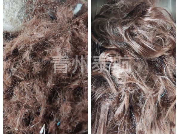 假發(fā)絲切段對比